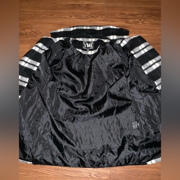 🖤YMI Plaid Double-Breasted Pea Coat🤍 - Picture 5 of 7